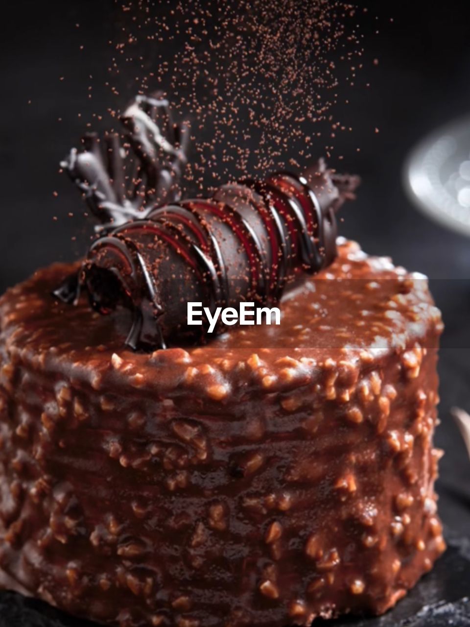 close-up of cake on table