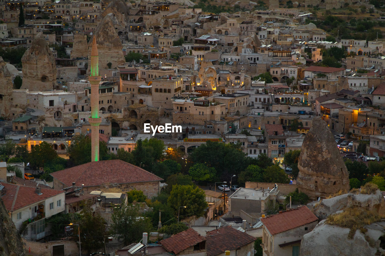 HIGH ANGLE VIEW OF A TOWN