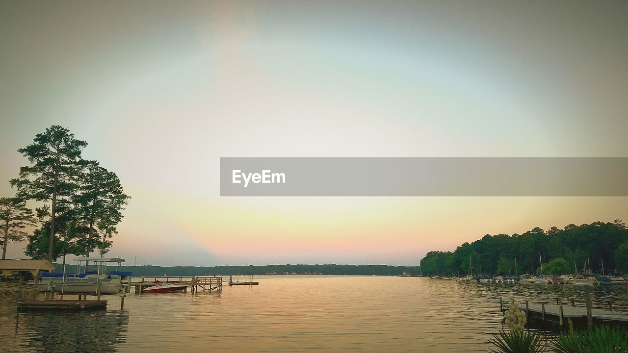 VIEW OF SEA AT SUNSET