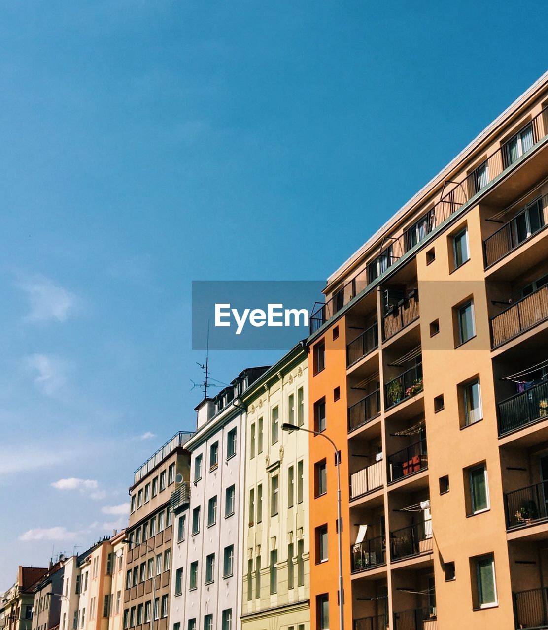 Low angle view of buildings against sky