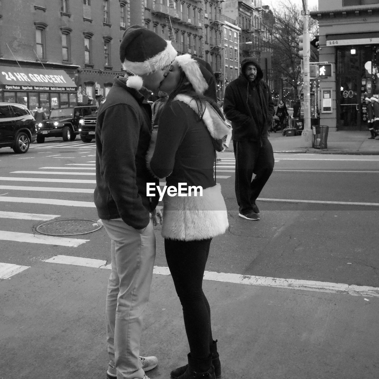 COUPLE WALKING ON STREET