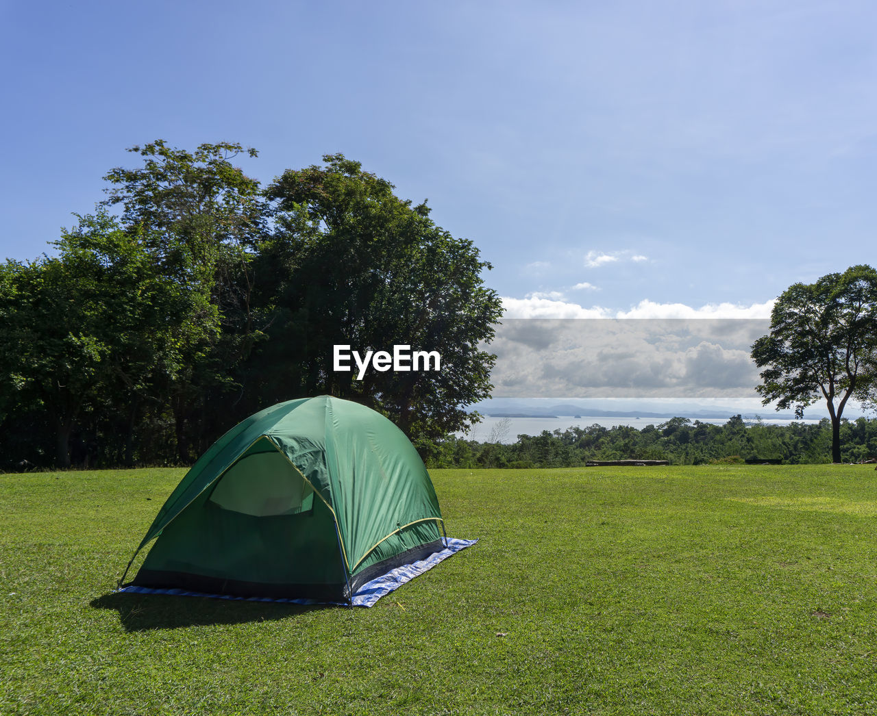 TENT IN FIELD