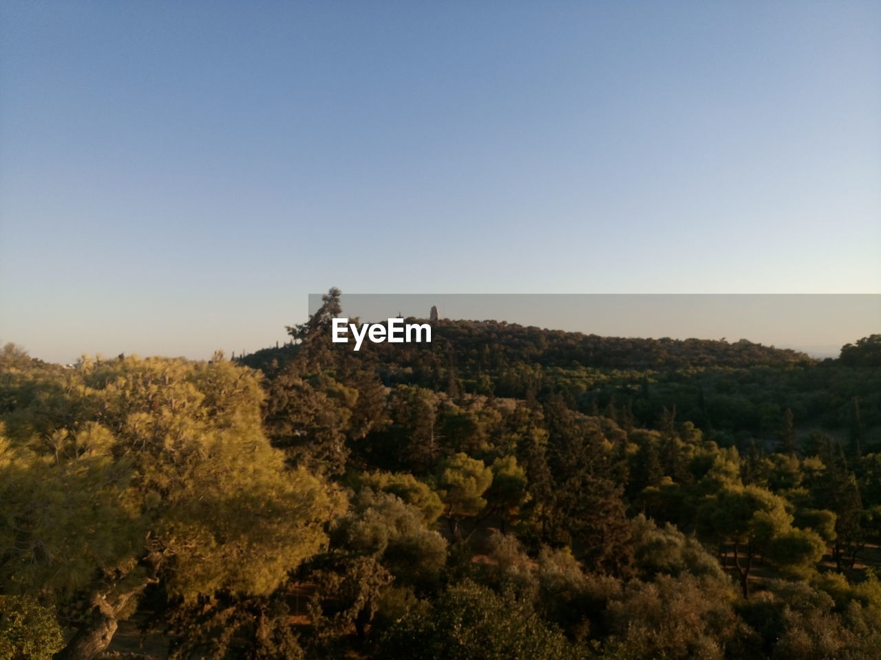 Scenic view of mountains against clear sky