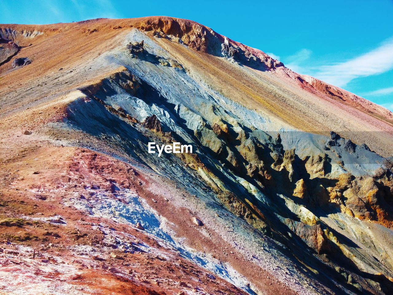 Scenic view of mountain against sky