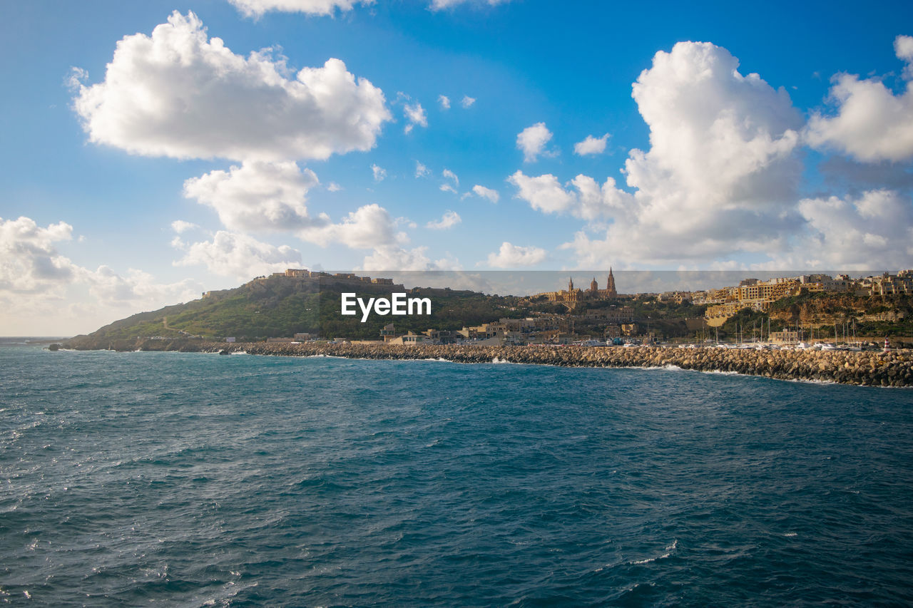 Panoramic view of sea against sky