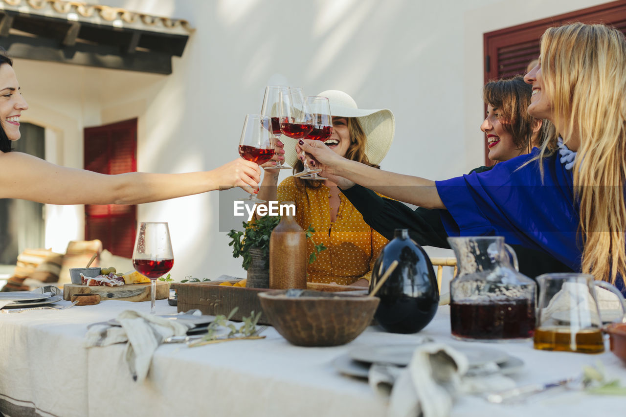 Female friends having toast