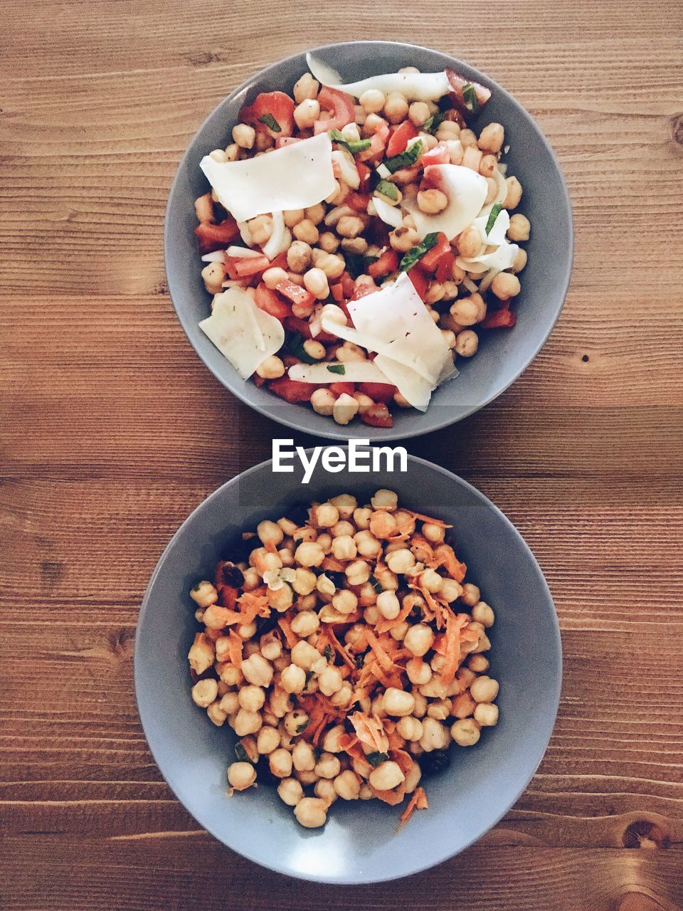 High angle view of food on table