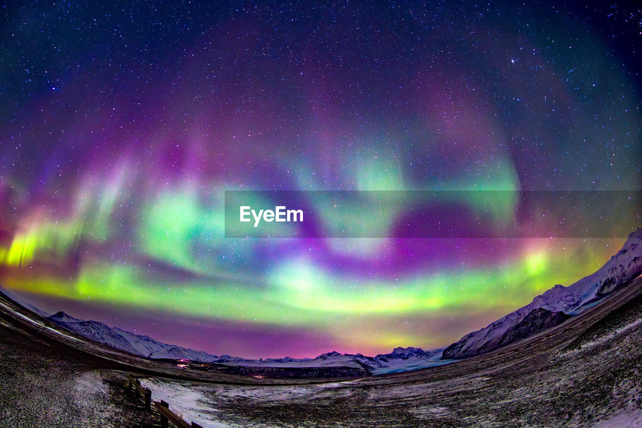 Low angle view of sky at night