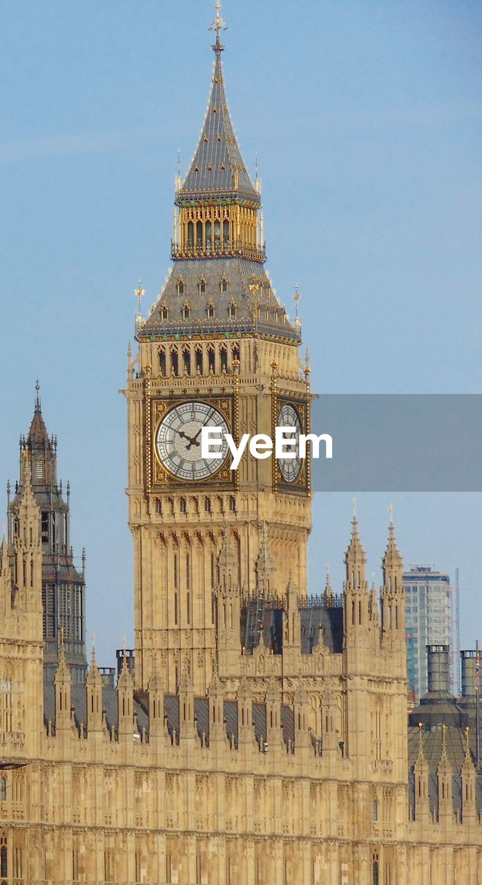 Scenic view of big ben against clear sky