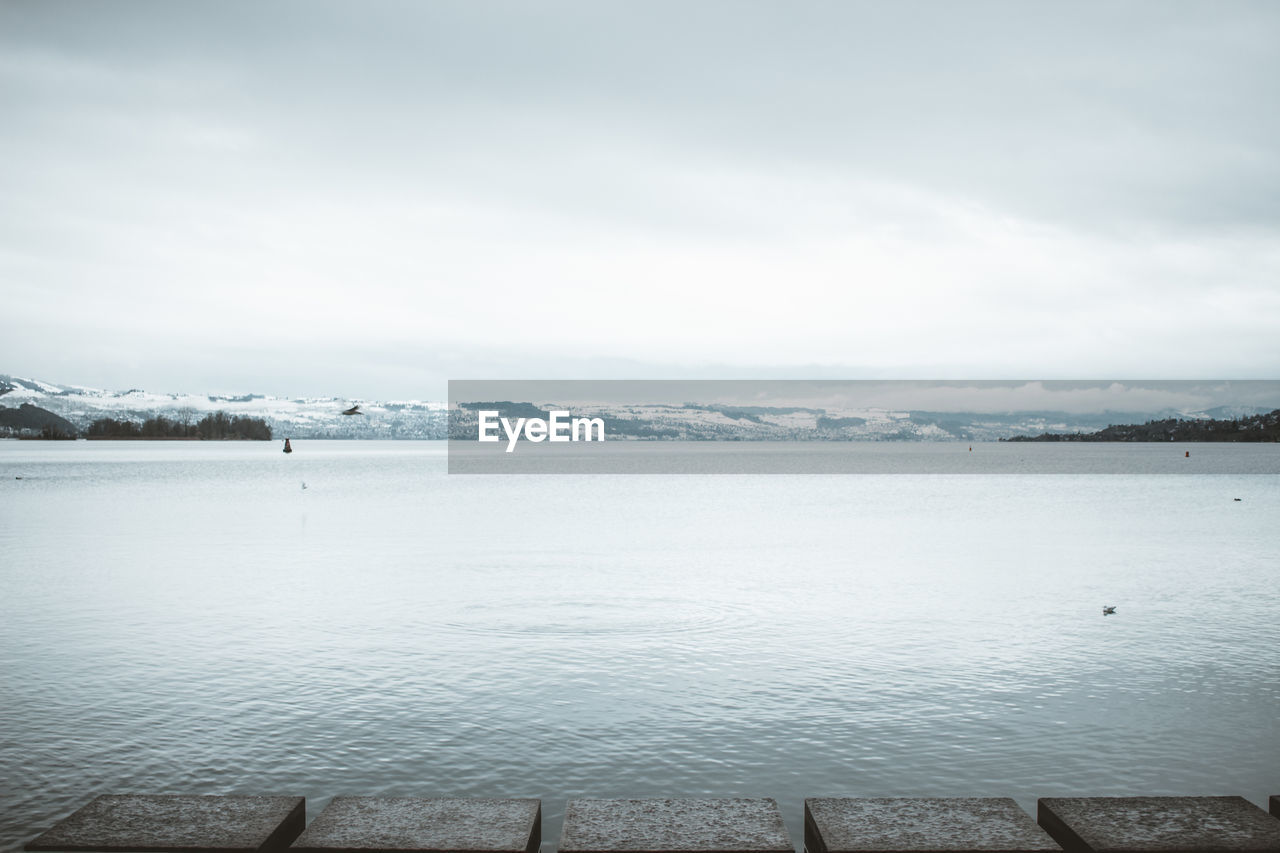 SCENIC VIEW OF SEA DURING WINTER