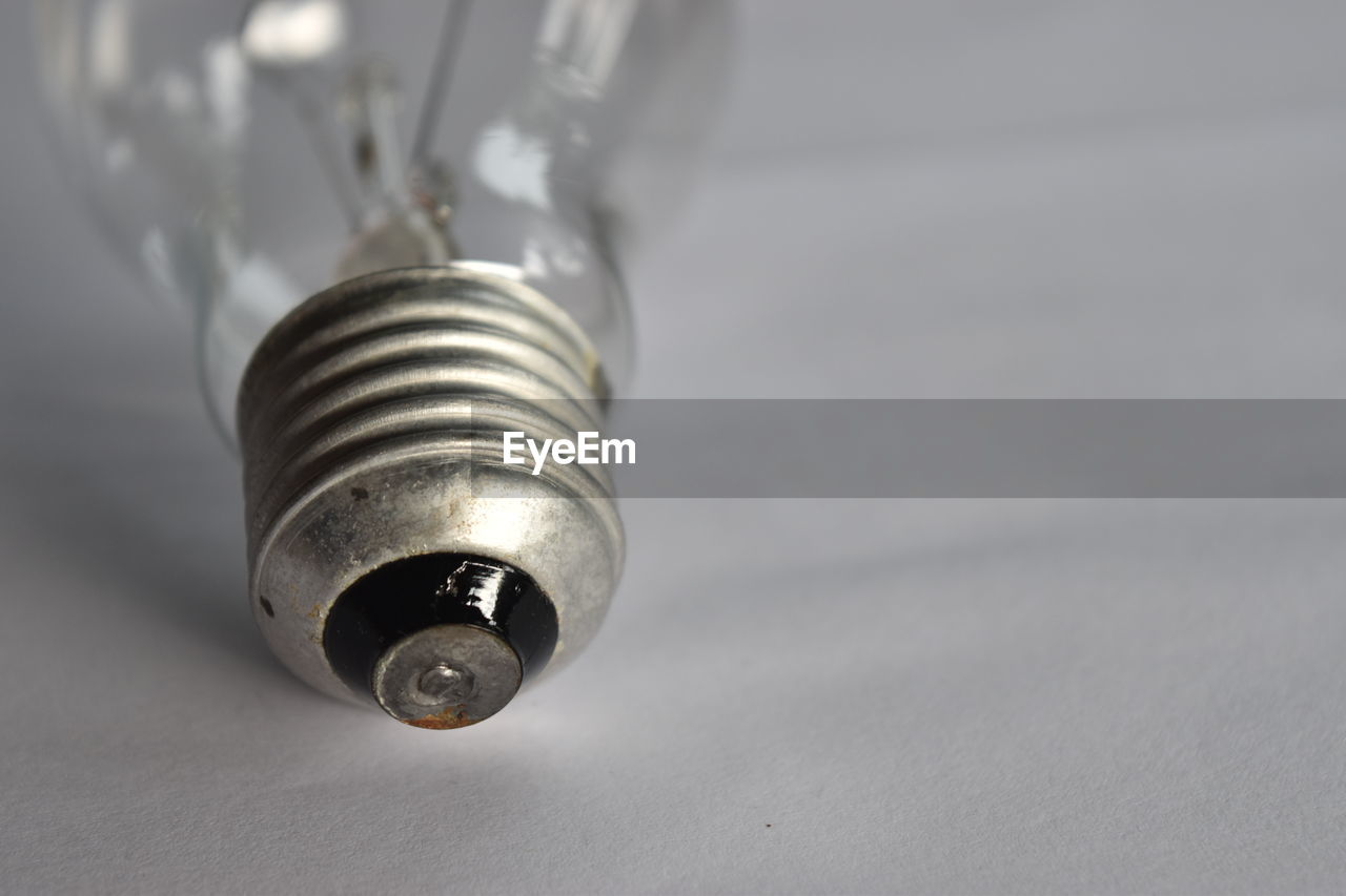 Close-up of electric lamp