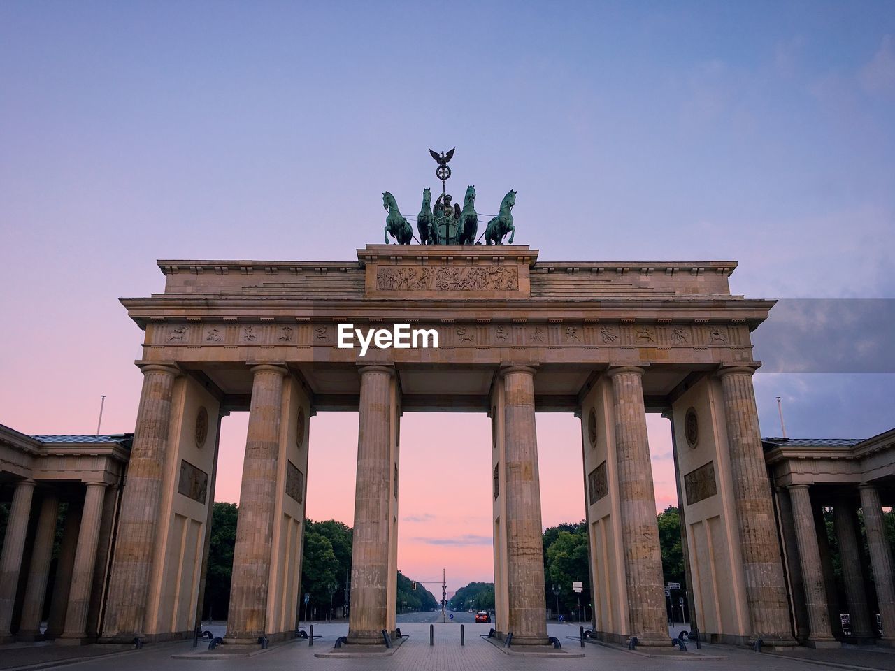 Low angle view of brandenburg gate