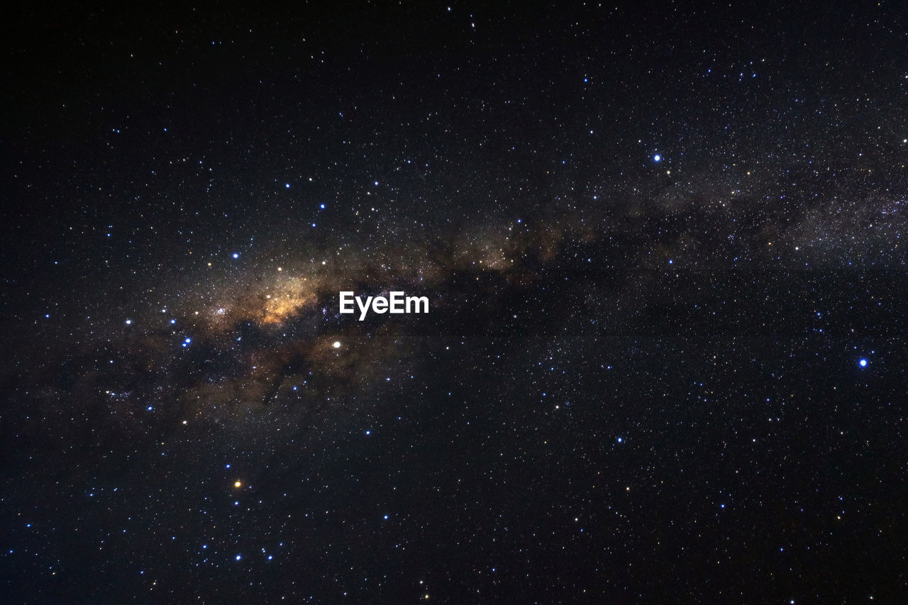 Low angle view of star field at night