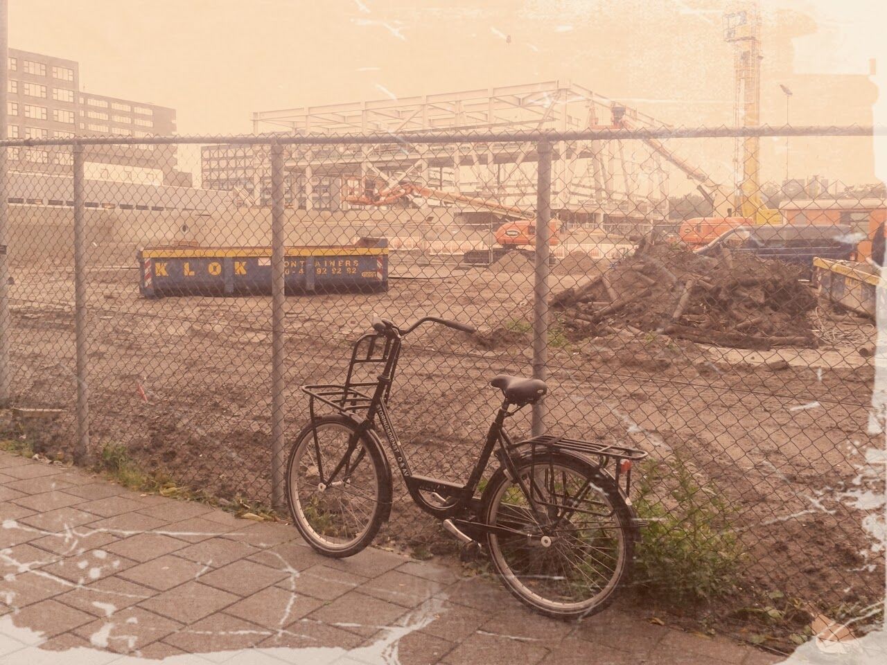 BICYCLE PARKED ON WALKWAY