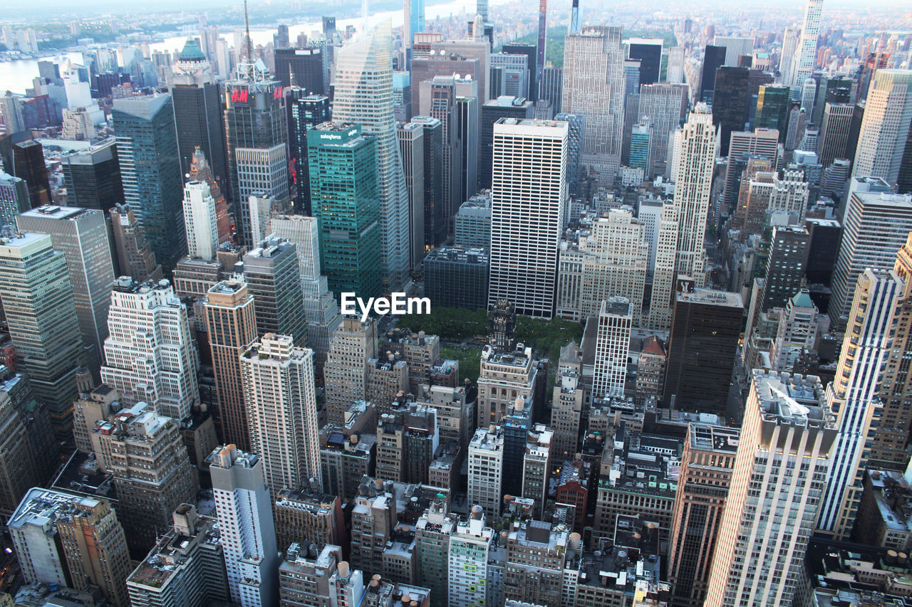 High angle view of midtown manhattan, new york