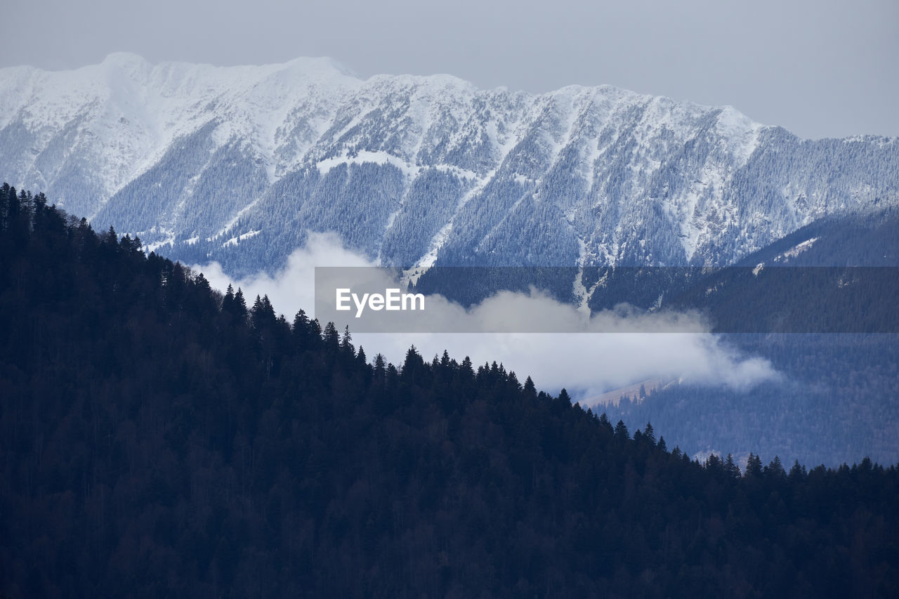 SCENIC VIEW OF SNOWCAPPED MOUNTAIN AGAINST SKY