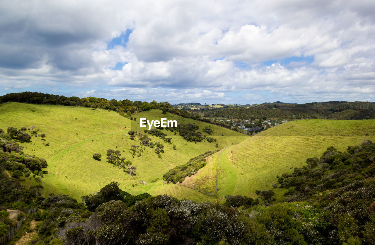 Scenic view of landscape against sky