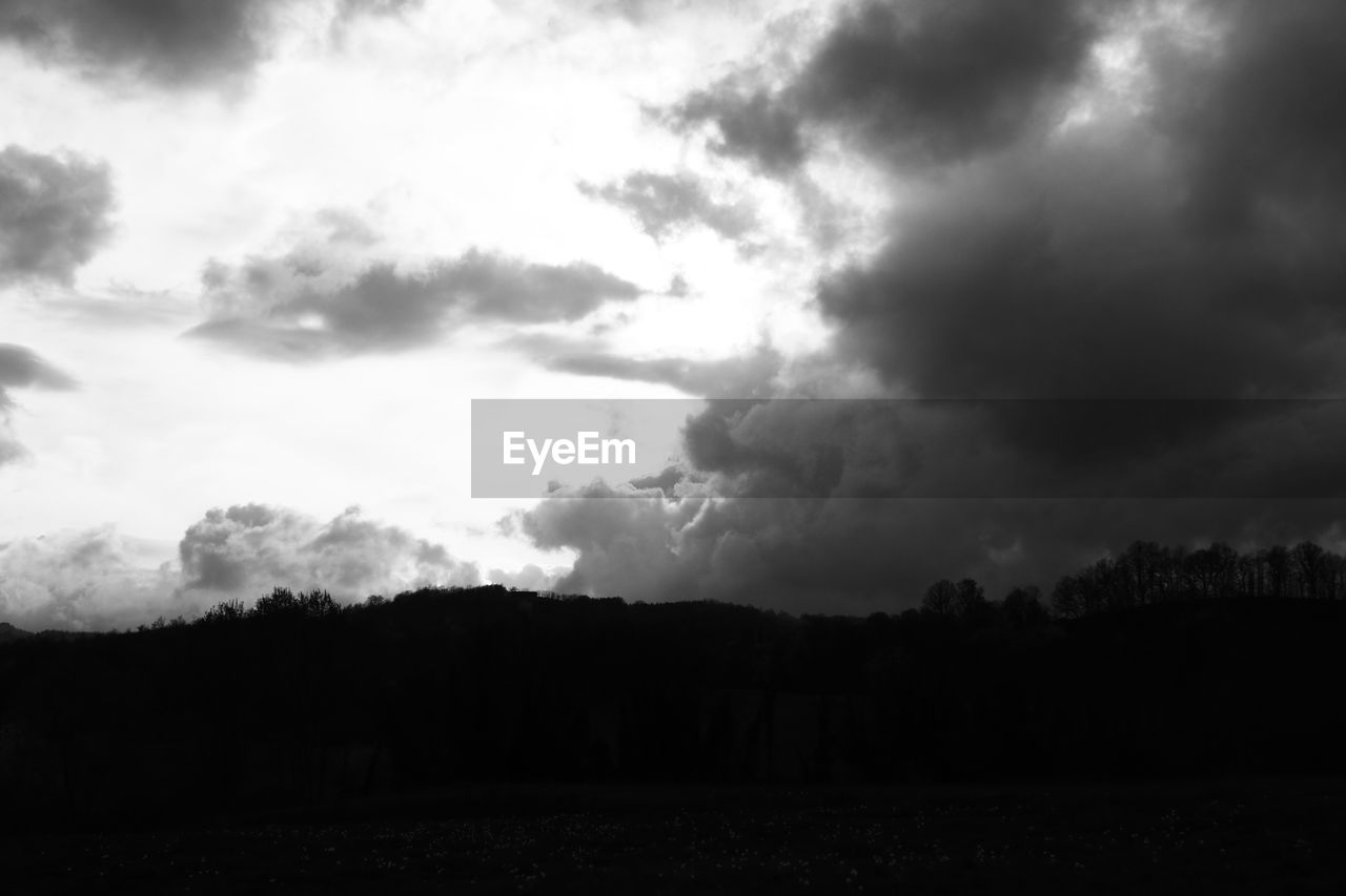 LANDSCAPE AGAINST CLOUDY SKY