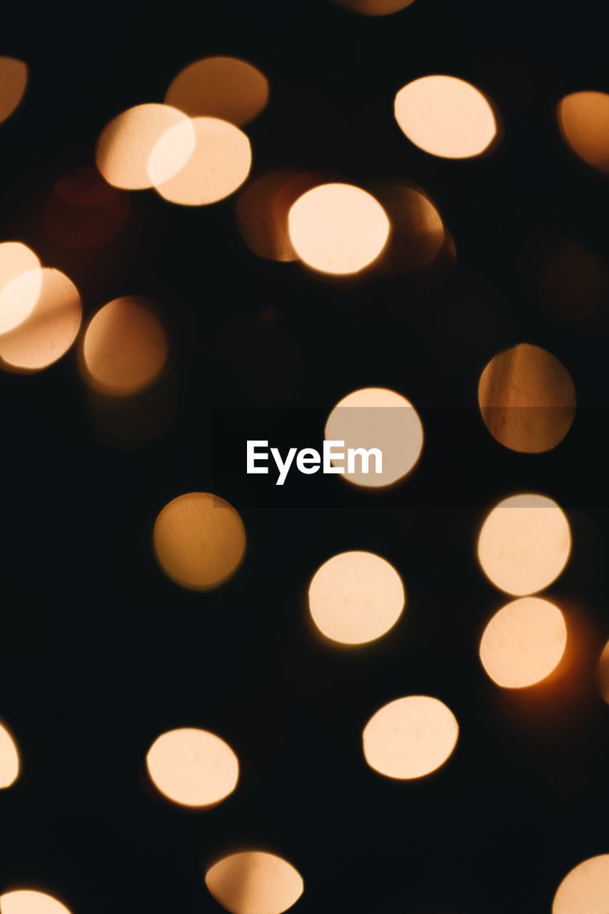 defocused image of illuminated christmas lights