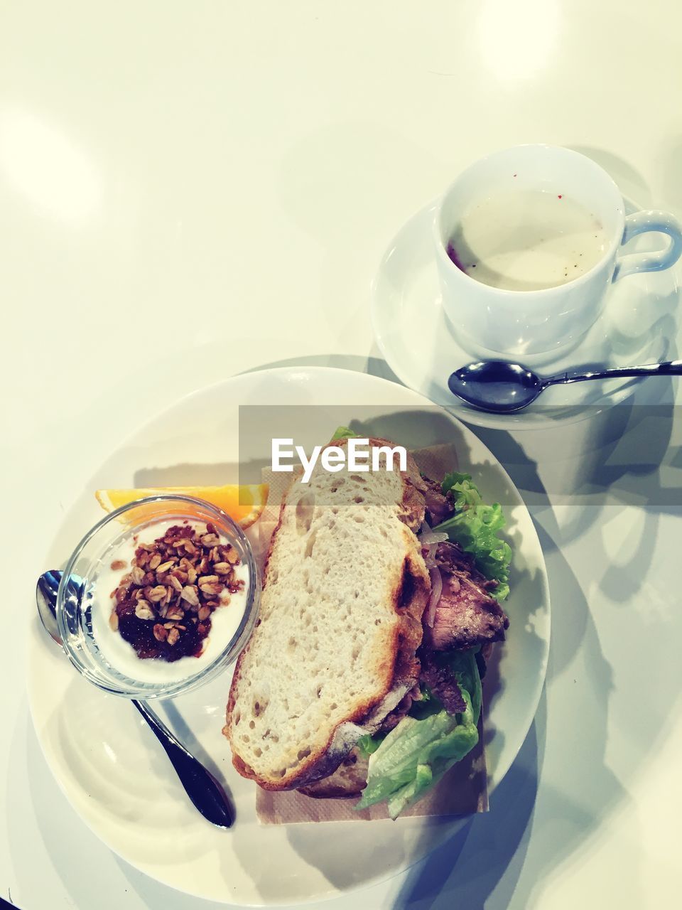 CLOSE-UP OF SERVED FOOD IN PLATE