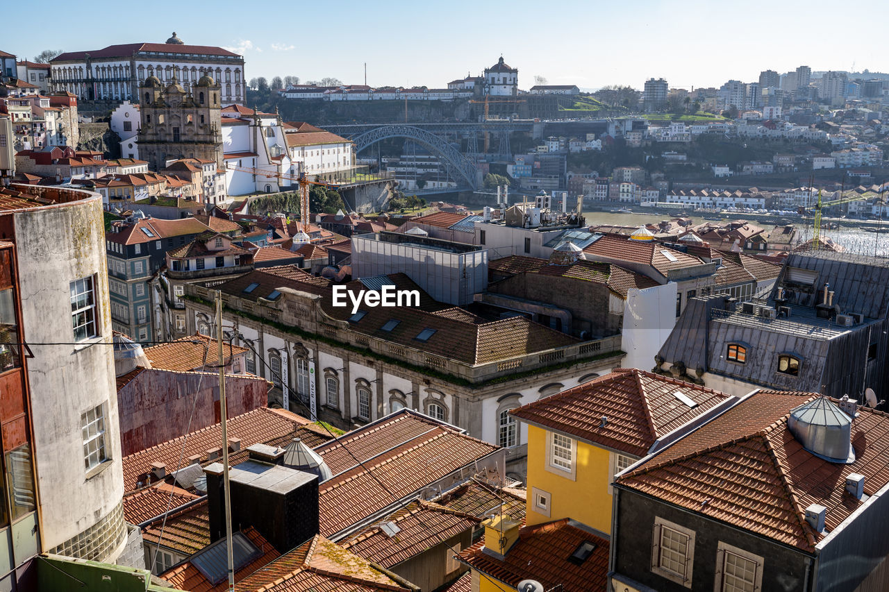 HIGH ANGLE VIEW OF TOWNSCAPE