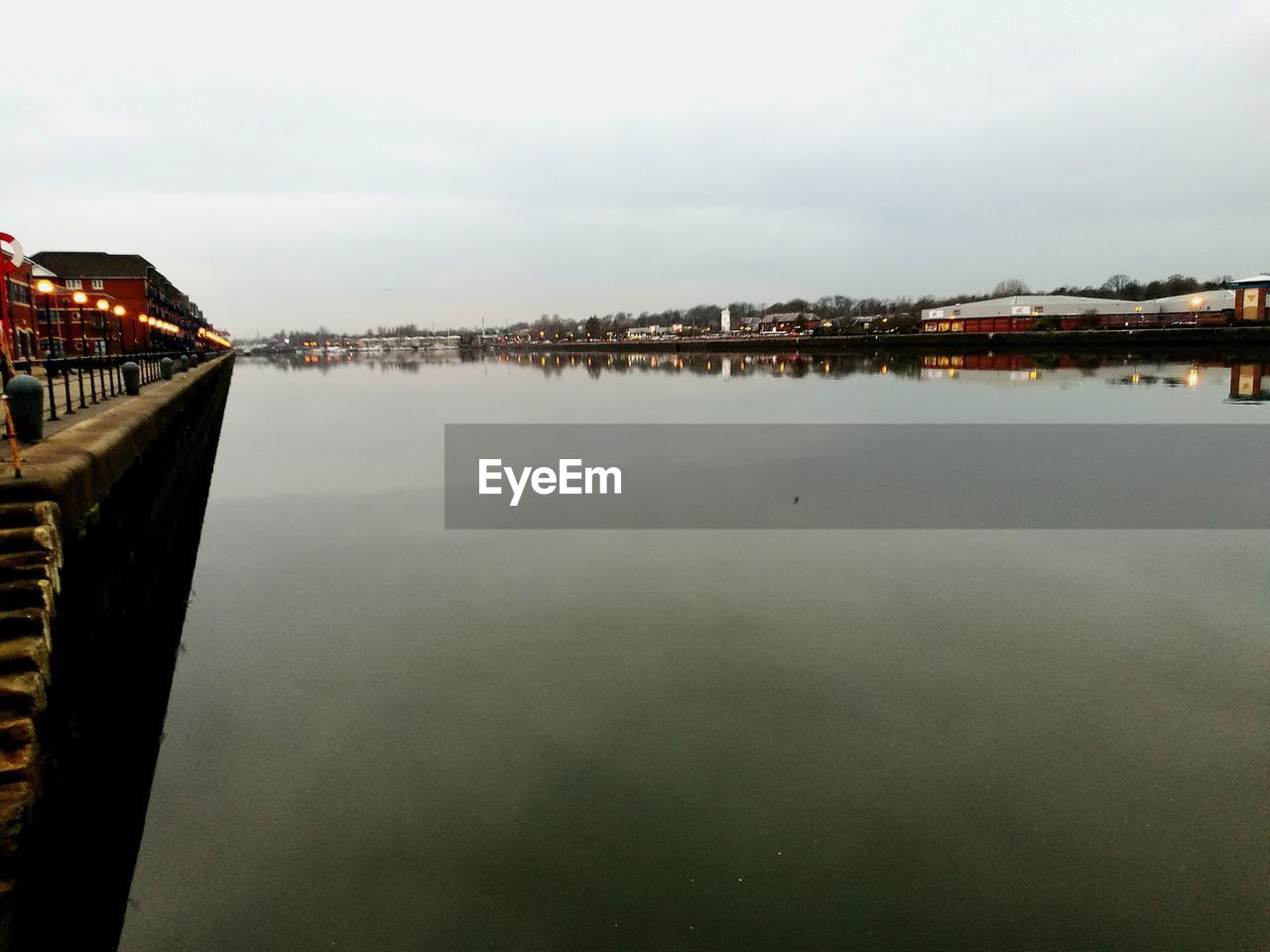 REFLECTION OF SKY ON WET WATER