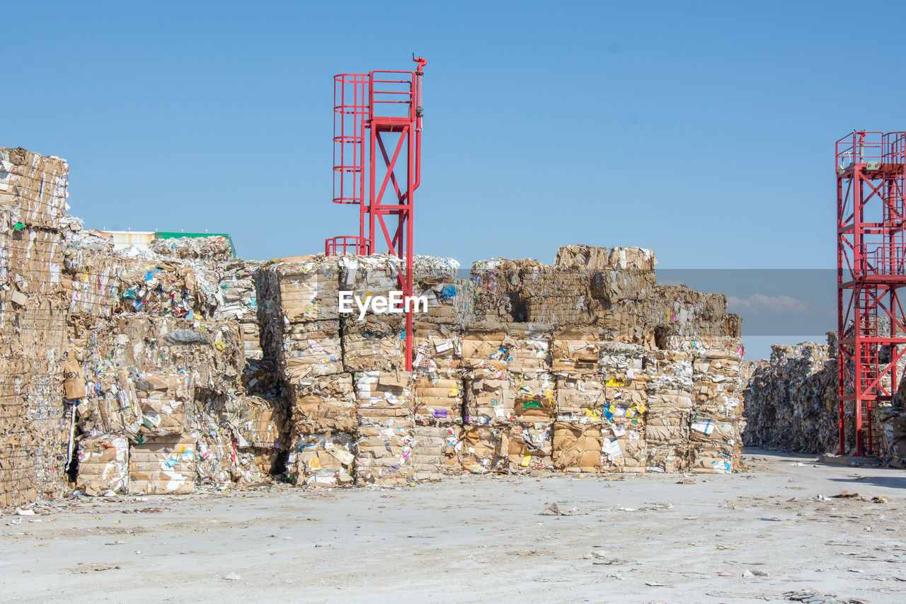 ABANDONED BUILT STRUCTURE AGAINST CLEAR SKY