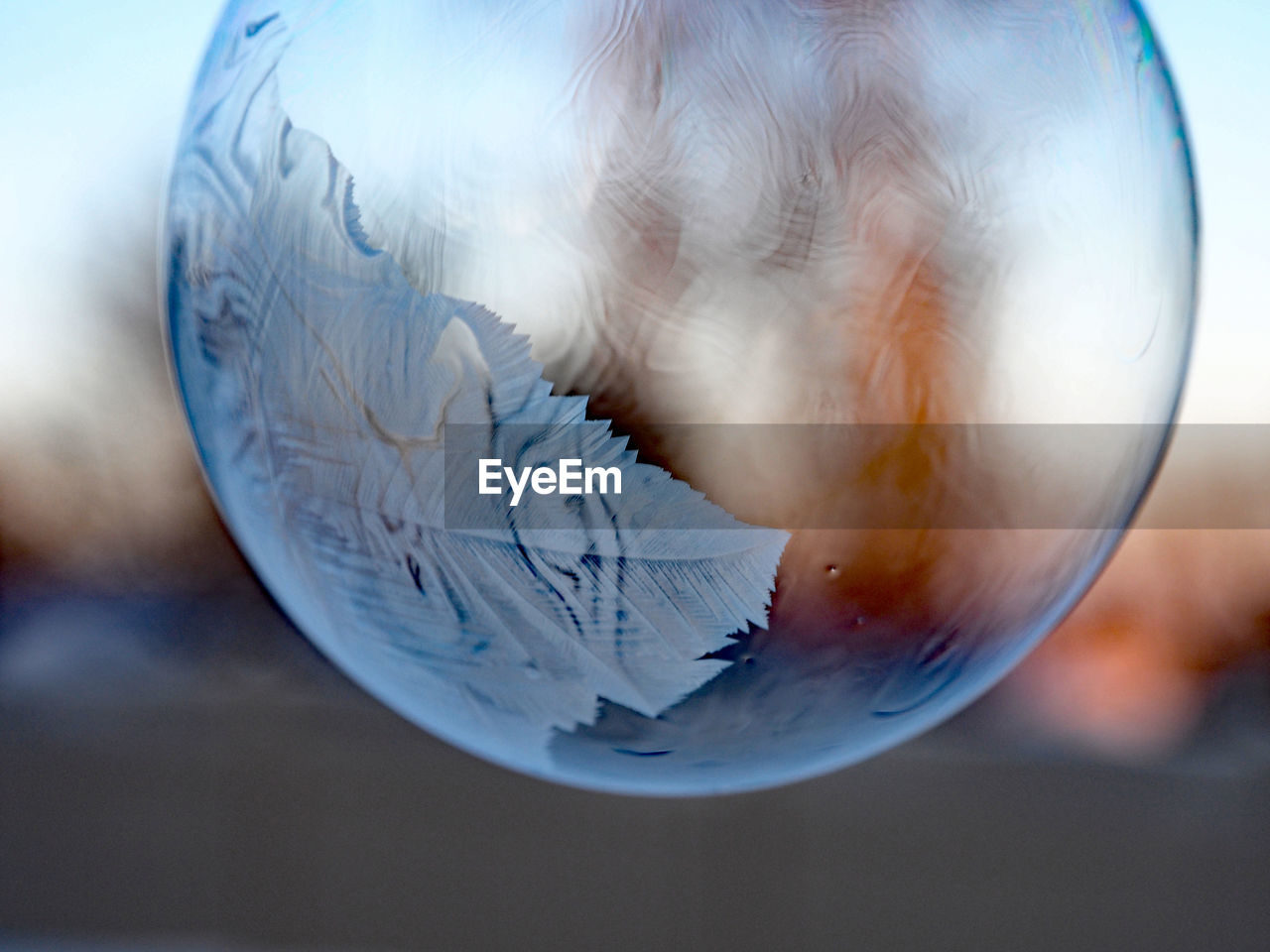 close-up of crystal on table