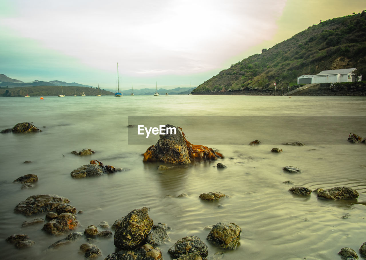 Scenic view of sea against sky