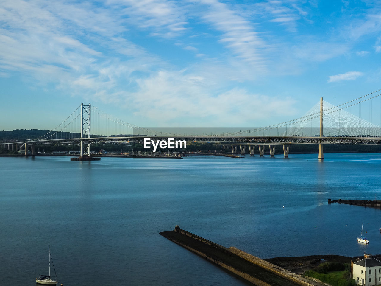 view of bridge over river