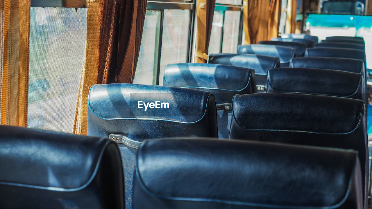 Empty seats in bus