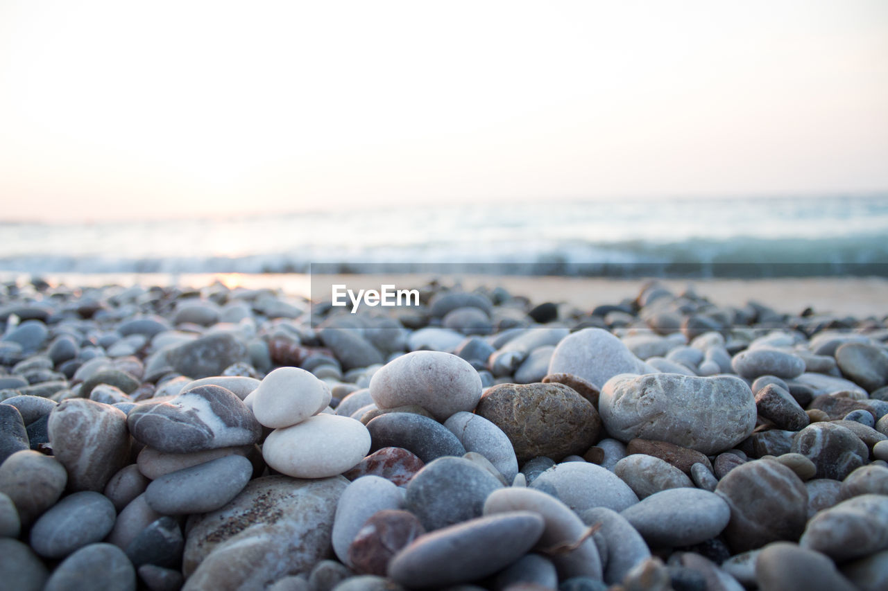 Stones on beach