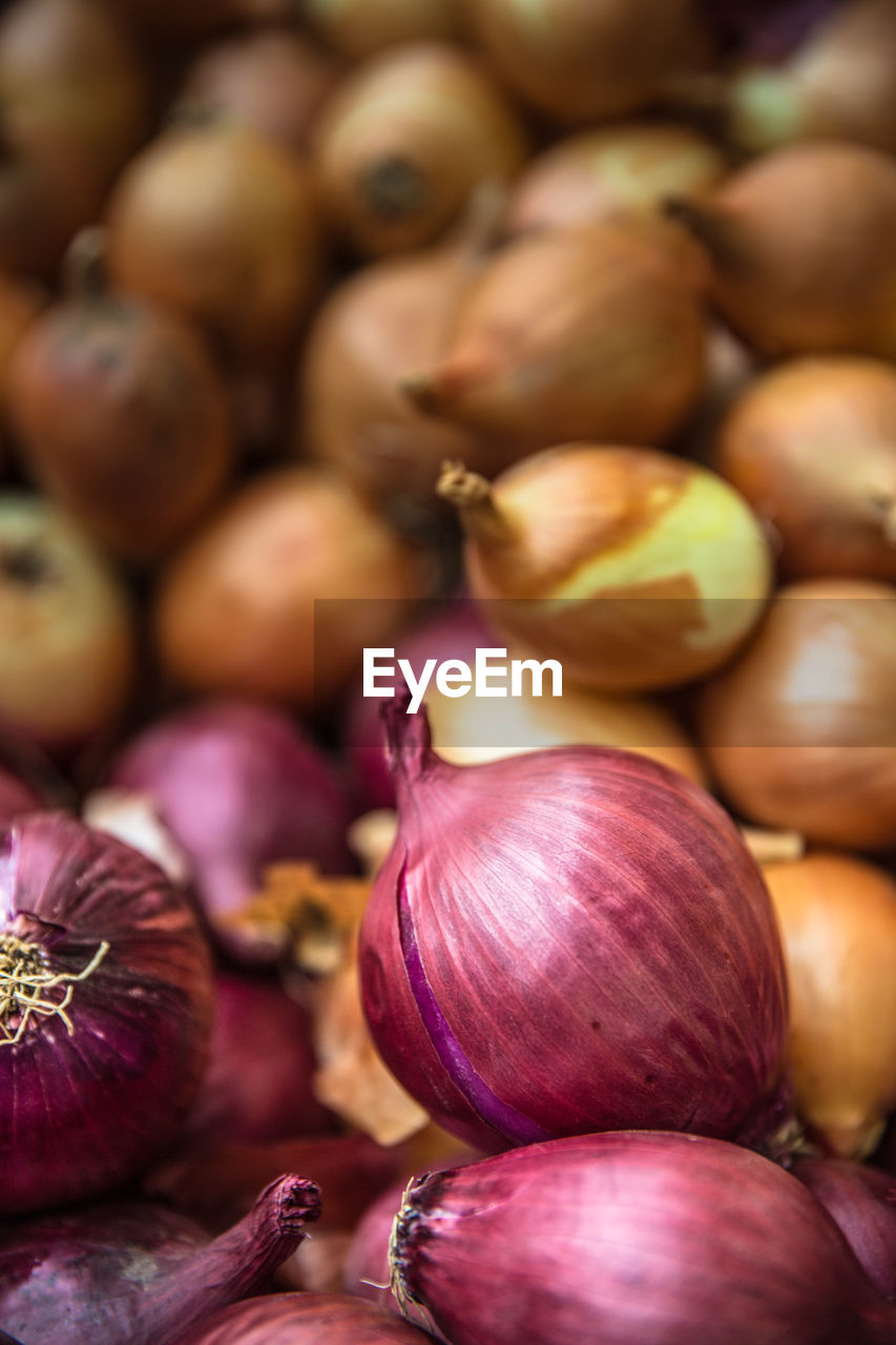 Full frame shot of onions