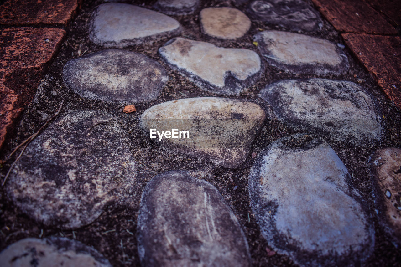 FULL FRAME SHOT OF PAVING STONE