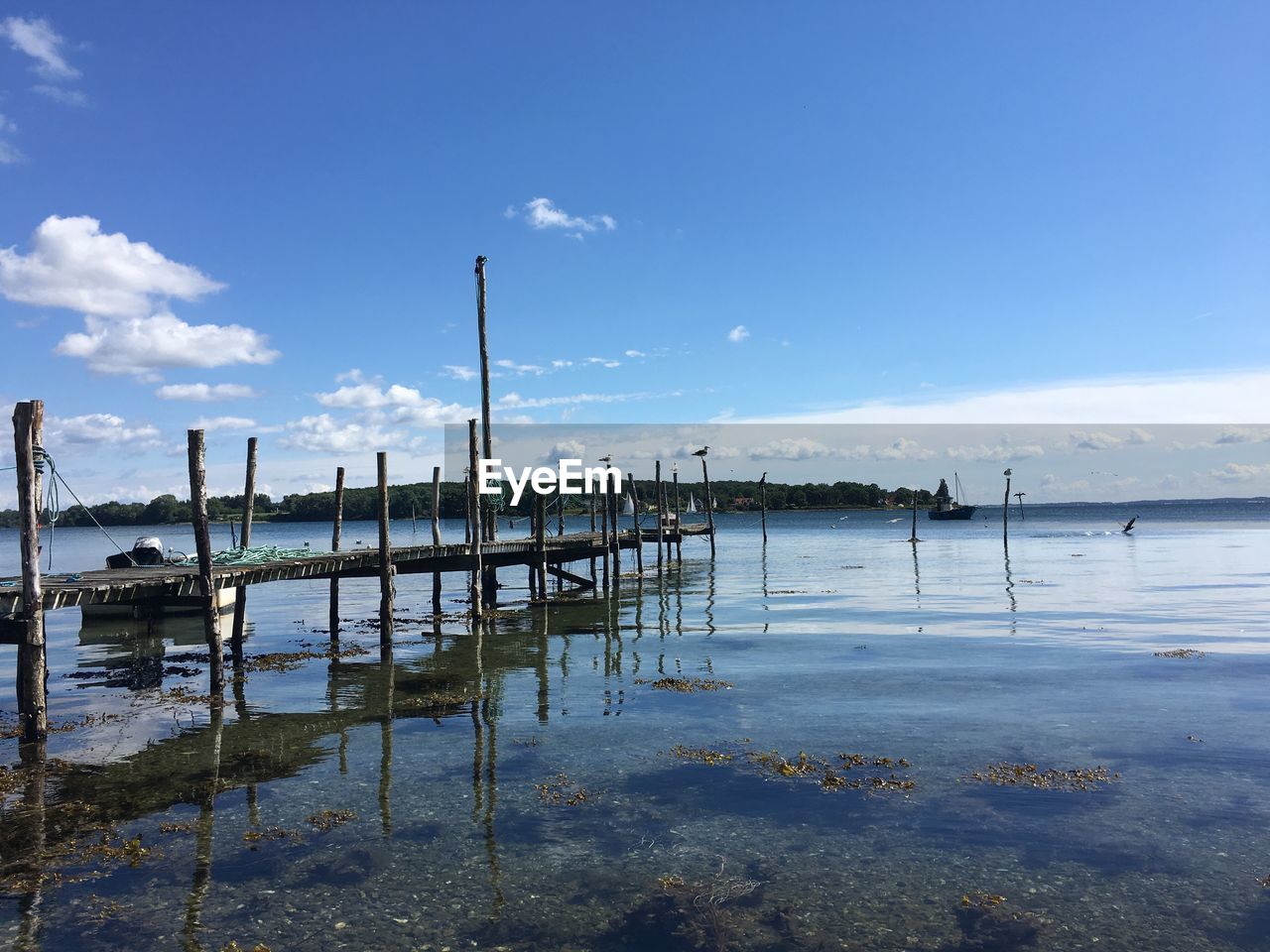 LAKE AGAINST SKY