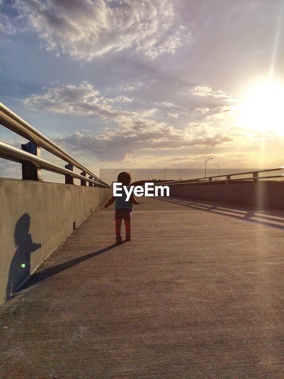 Child on pier