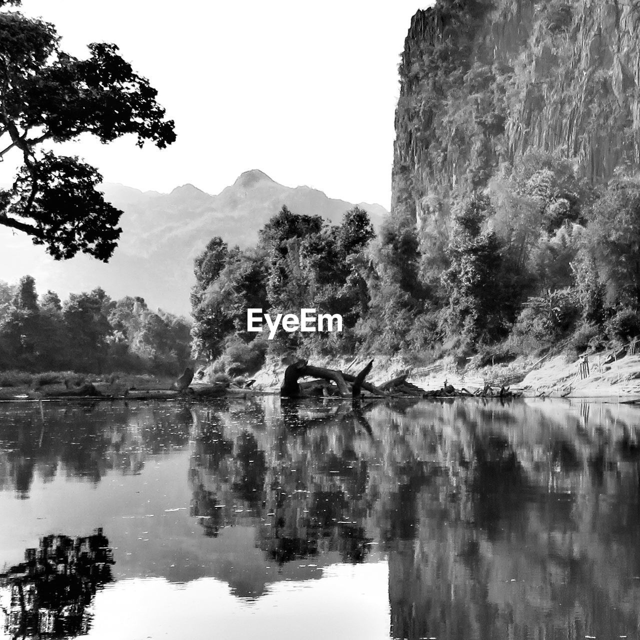 Scenic view of calm lake