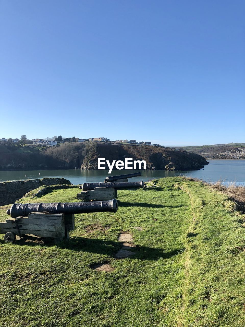 SCENIC VIEW OF LAND AGAINST CLEAR BLUE SKY