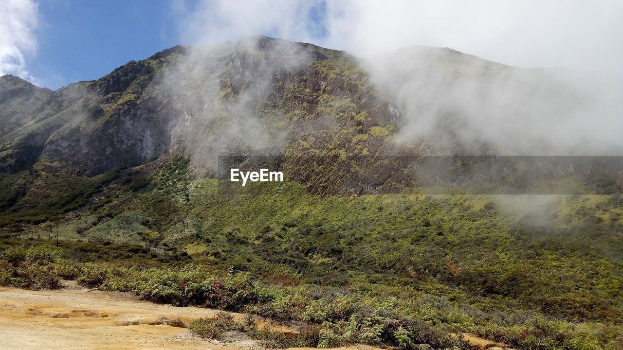 Scenec view from top of ijen mountain