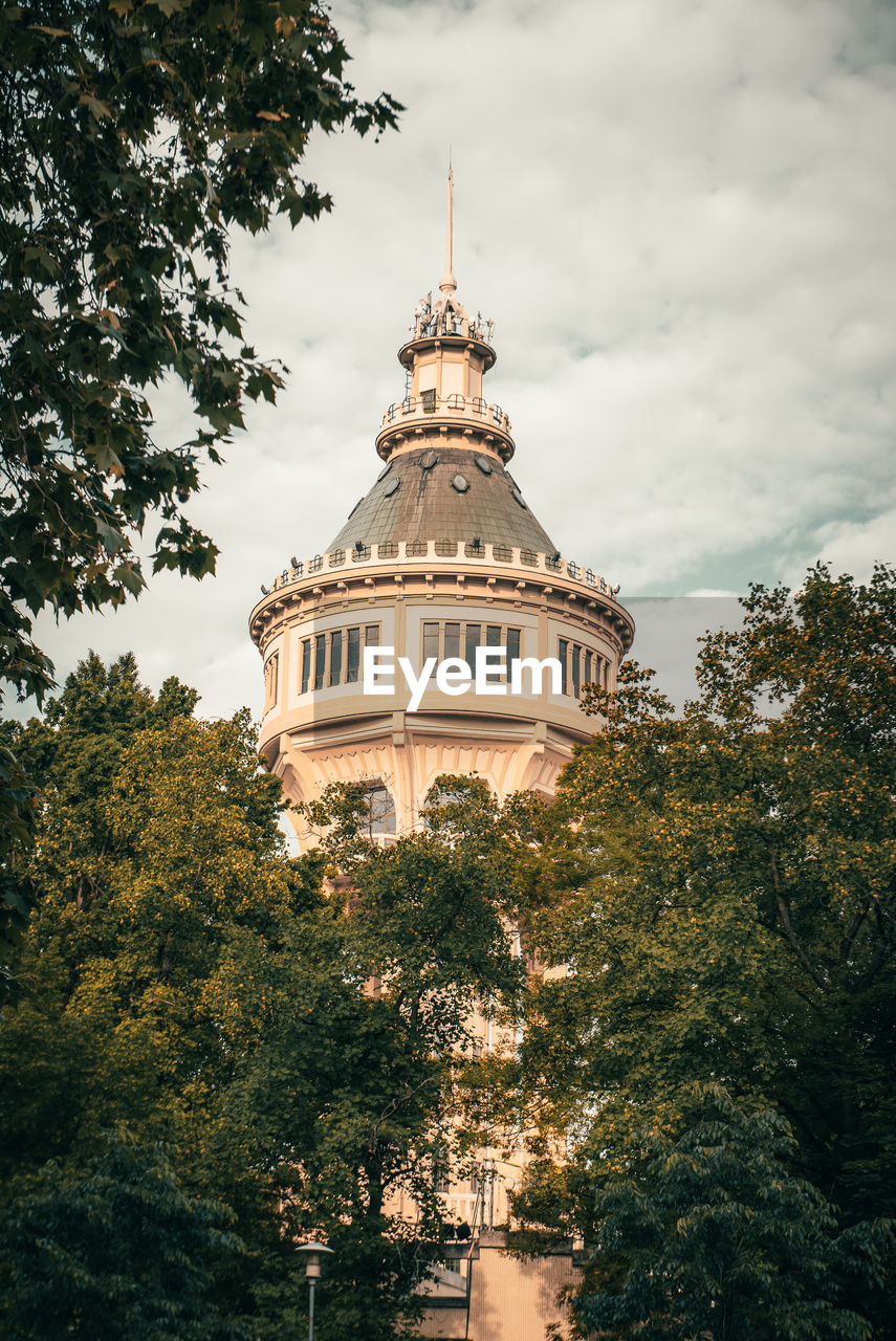Low angle view of building against sky
