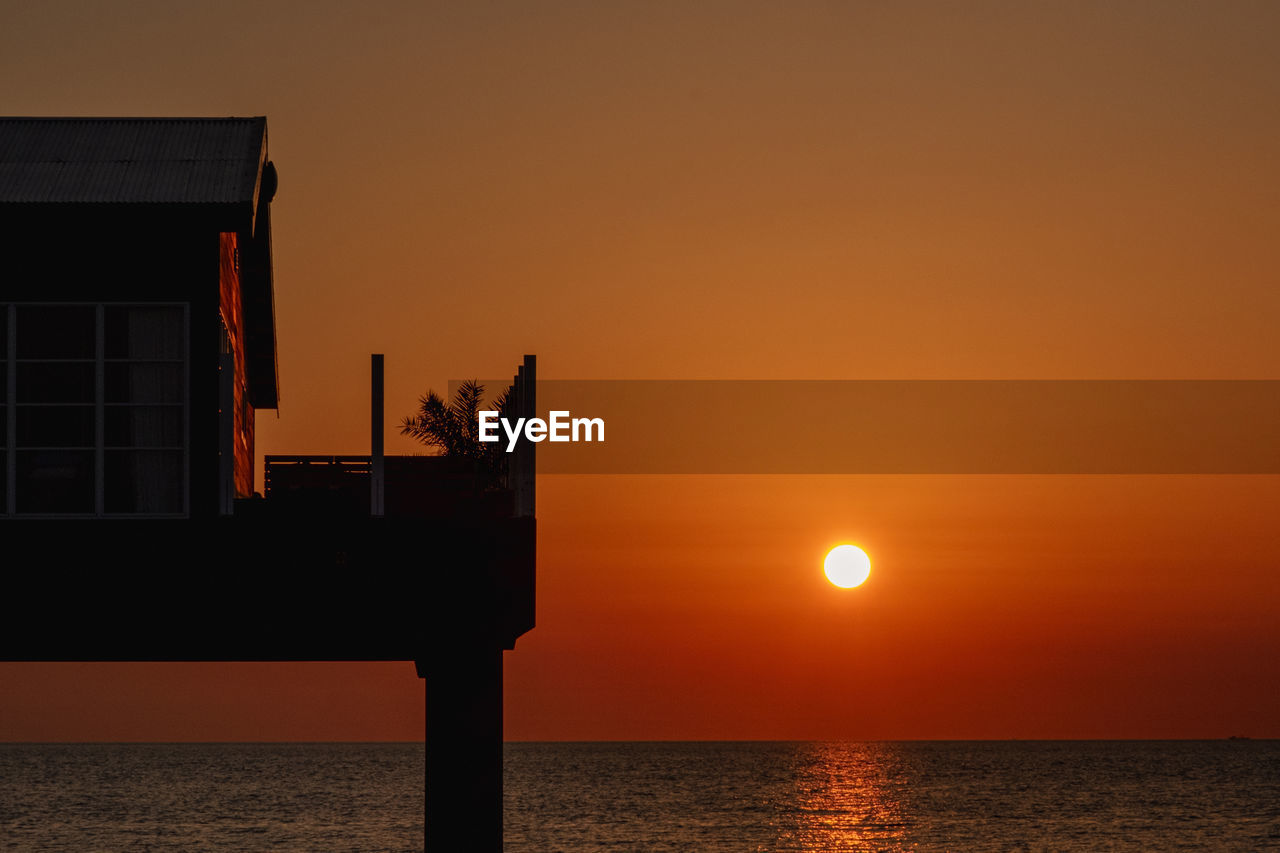 Sunset in zeeland at the beach house