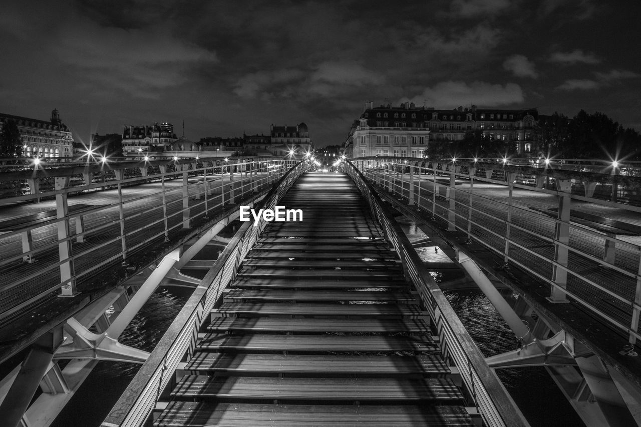 View of cityscape at night