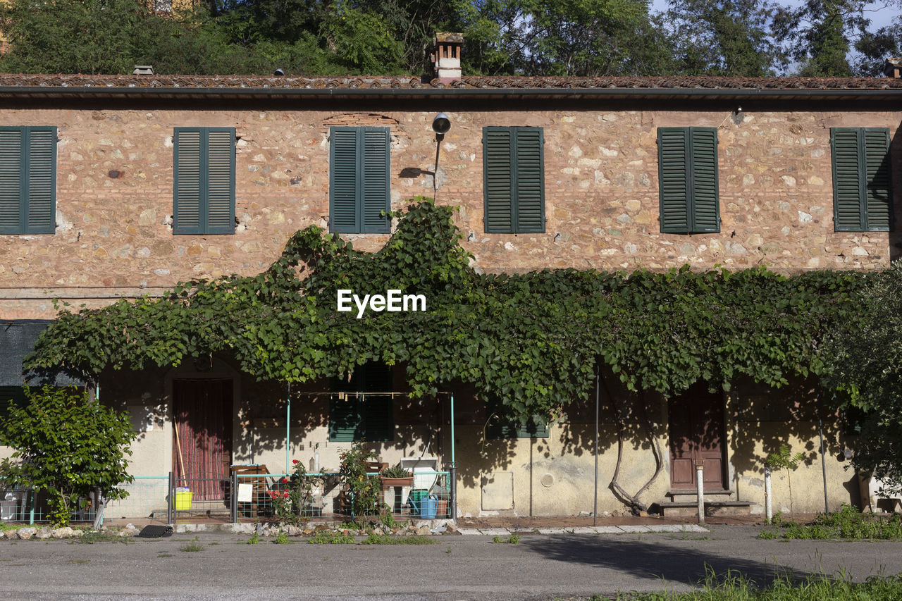 The old miners houses of the borgata capanne in tuscany