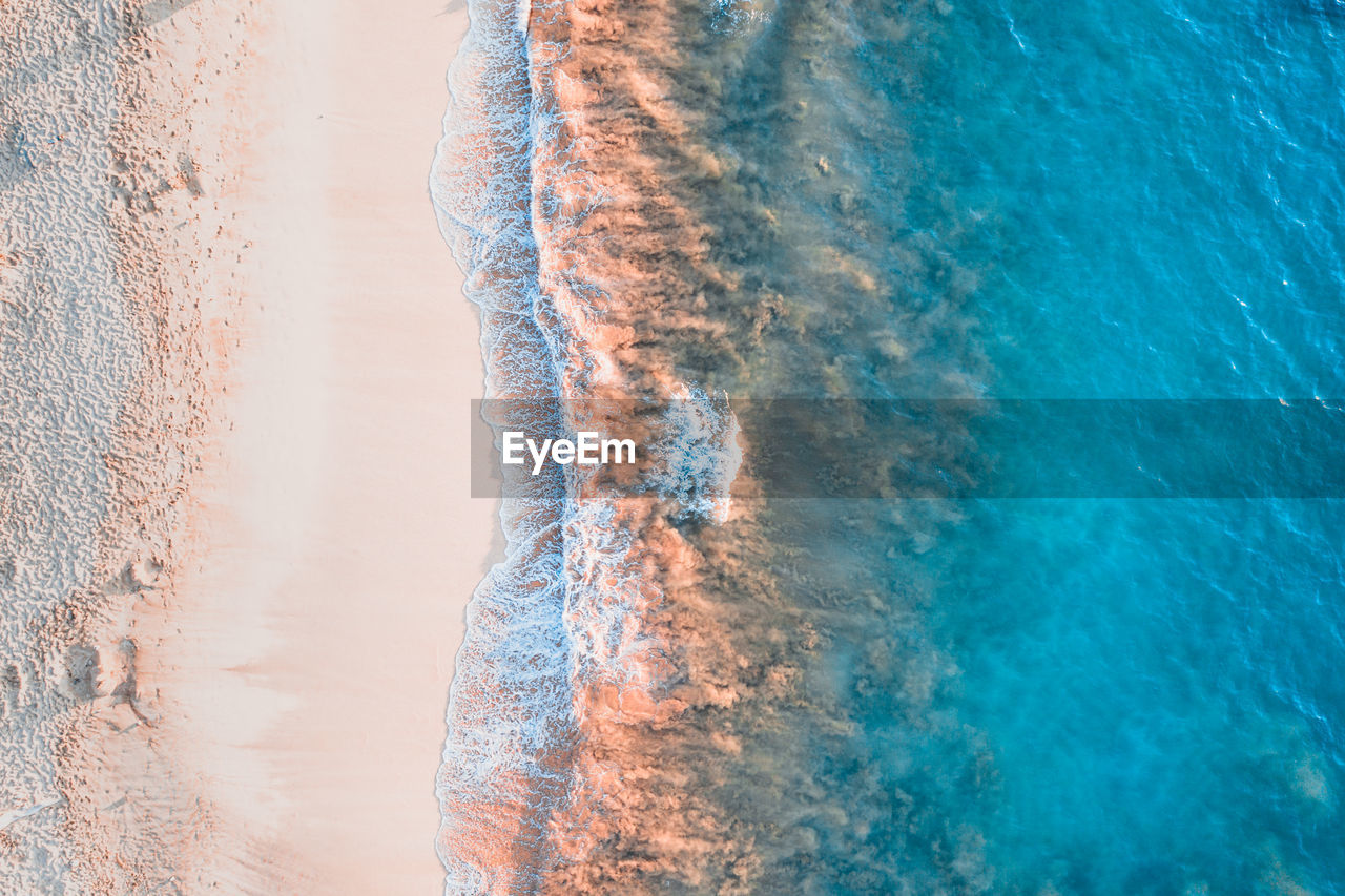 Aerial view of sea