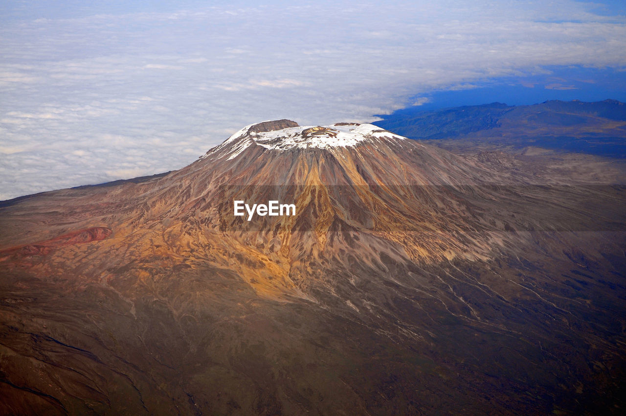 Landscape of mount kilimanjaro - the roof of africa in tanzania.