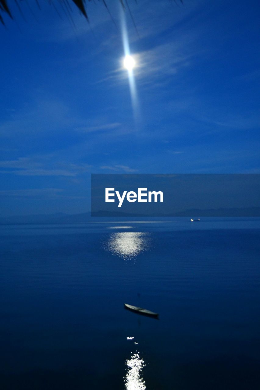 SCENIC VIEW OF BEACH AT NIGHT