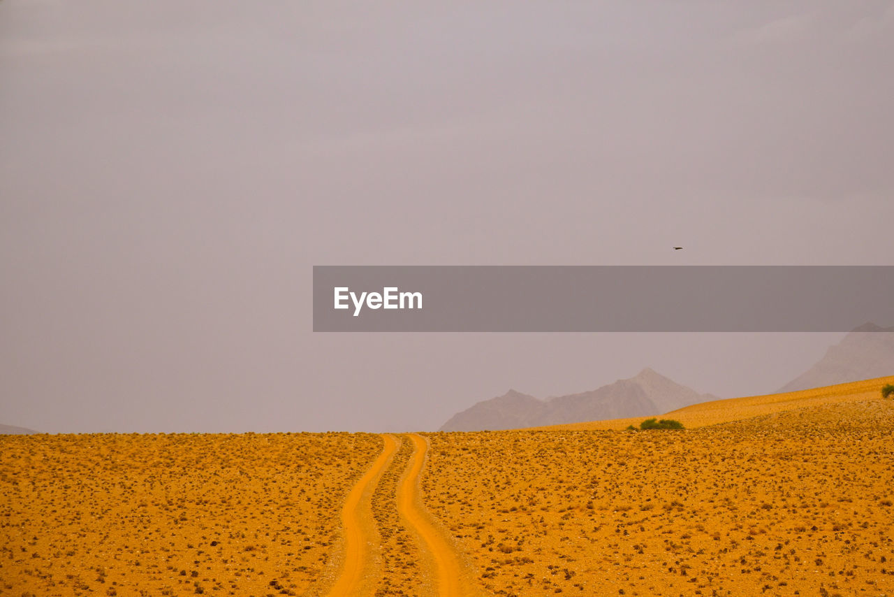 SCENIC VIEW OF ARID LANDSCAPE AGAINST SKY