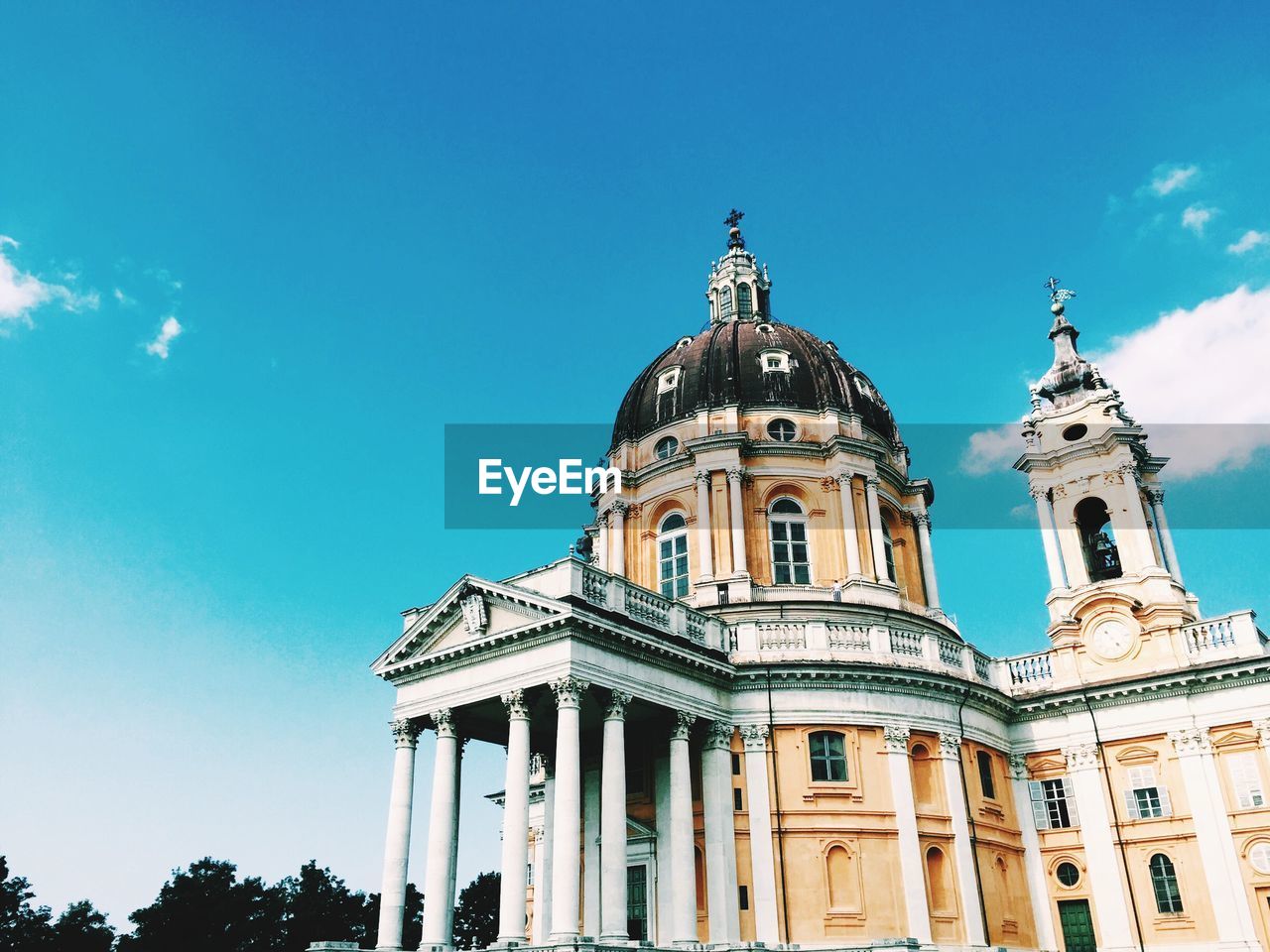 Low-angle view of church