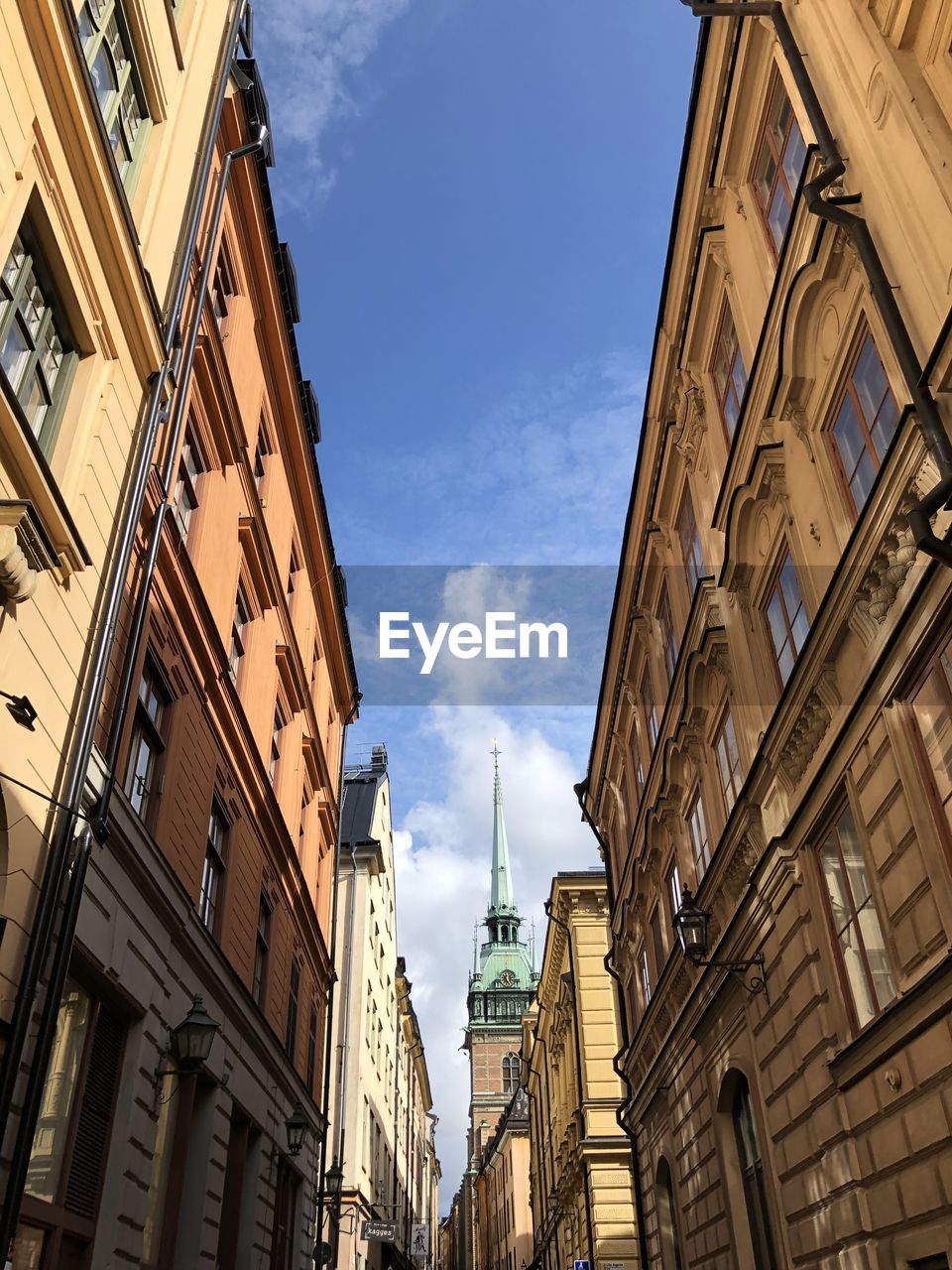 Low angle view of buildings against sky