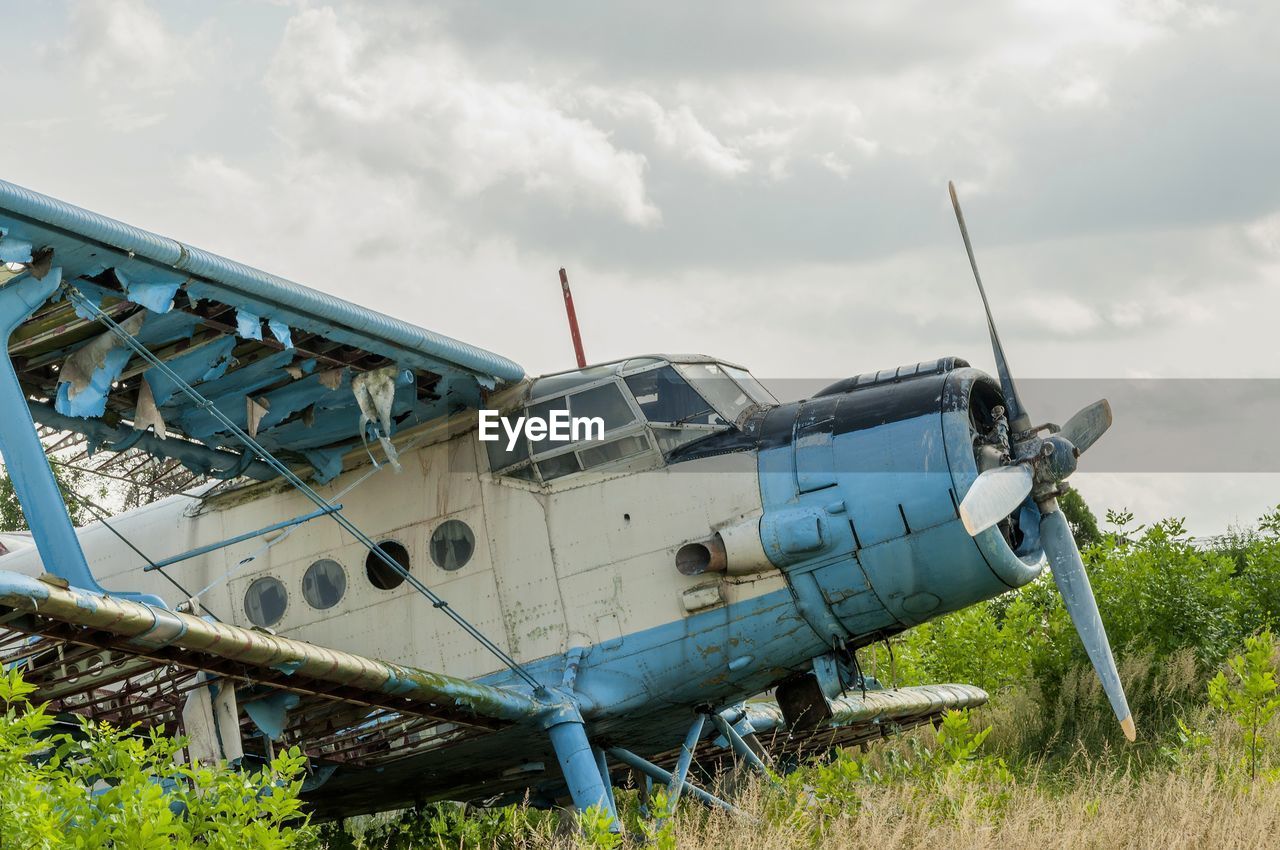 AIRPLANE ON GRASS